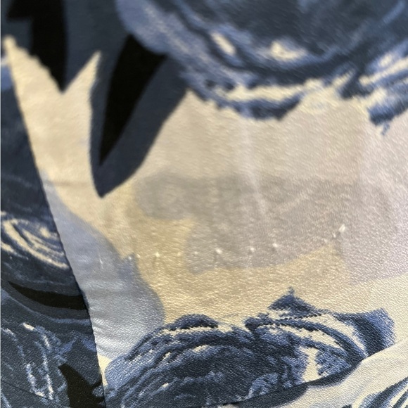 Kate & Mallory Printed Woven Long Sleeve Ruffled Maxi Dress Small - Picture 11 of 11